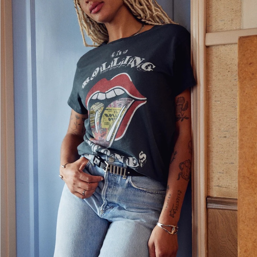 The Rolling Stones Ticket Fill Tongue Tee